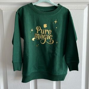 NWOT Wishing Elephant St.Patrick’s Sweatshirt Size 4T
